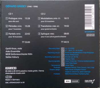 2CD WDR Sinfonieorchester Köln: Les Espaces Acoustiques