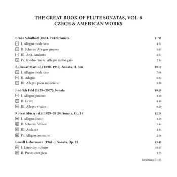 CD Gergely Ittzés: The Great Book Of Flute Sonatas: Volume 6 - Czech & American Works