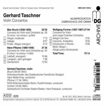 CD Max Bruch: Violin Concertos