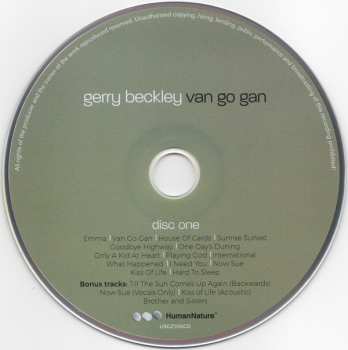 2CD Gerry Beckley: Van Go Gan + Go Man Go (The Van Go Gan Remixes) DLX