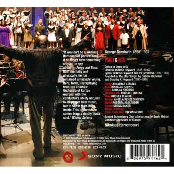 3CD/Dobozkészlet Nikolaus Harnoncourt: Porgy & Bess