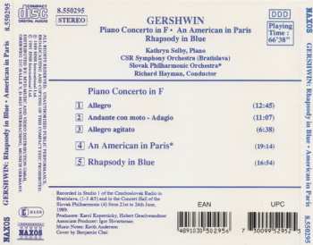 CD George Gershwin: Rhapsody In Blue • An American In Paris • Piano Concerto