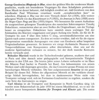 CD Bohuslav Martinů: Music By Gershwin, Martinů, Alexius, Hindemith, Cellier, Werner & Weiner