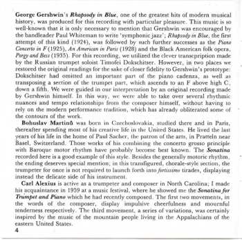 CD Bohuslav Martinů: Music By Gershwin, Martinů, Alexius, Hindemith, Cellier, Werner & Weiner