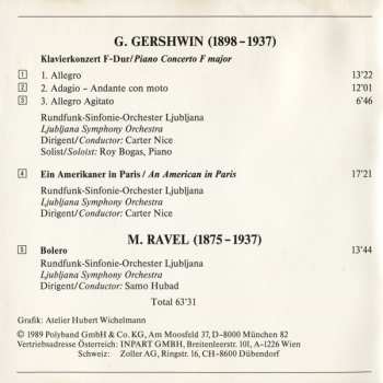 CD Maurice Ravel: Ein Amerikaner In Paris, Klavierkonzert In F - Bolero / An American In Paris, Piano Concerto In F - Bolero