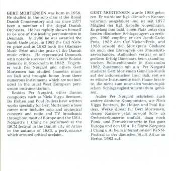 CD Gert Mortensen: I Ching - Psappha - Triptykon