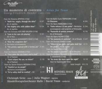 SACD Georg Friedrich Händel: Arias For Tenor - Un Momento Di Contento
