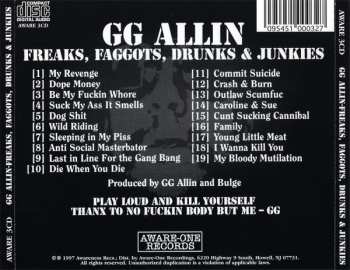 CD GG Allin: Freaks, Faggots, Drunks & Junkies