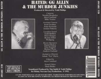 CD GG Allin & The Murder Junkies: Hated