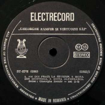 LP Gheorghe Zamfir: Zamfir Și Virtuozii Săi