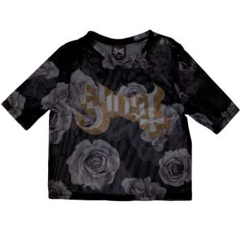 Merch Ghost: Női Crop Top Logo Ghost & Roses