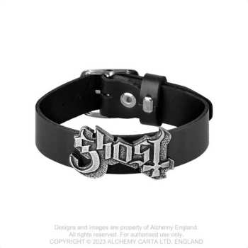 Merch Ghost: Bőr karkötő Logo Ghost