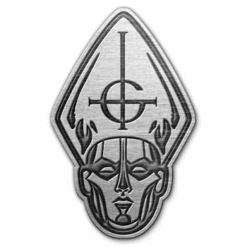 Merch Ghost: Kitűző Papa Head Acél