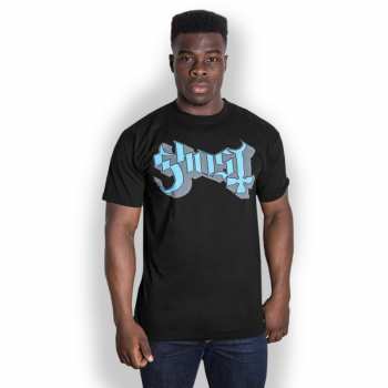 Merch Ghost: Póló Blue/grey Keyline Logo Ghost 