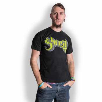 Merch Ghost: Póló Green/grey Keyline Logo Ghost 