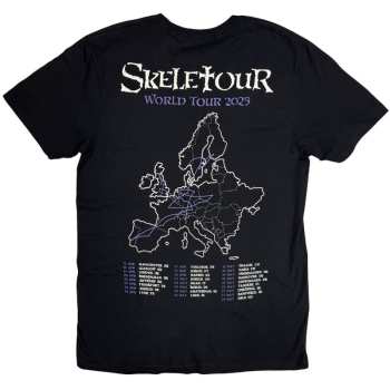 Merch Ghost: Ghost Unisex T-shirt: Skeleta Album Cover '25 Tour Dates (black) (back Print) (small) S
