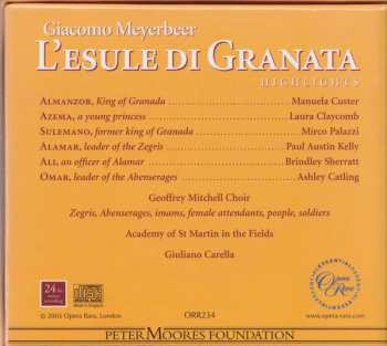 CD/Dobozkészlet Giacomo Meyerbeer: L'esule Di Granata (Highlights)