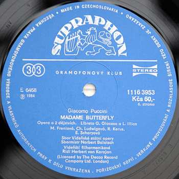 3LP/Dobozkészlet Giacomo Puccini: Madame Butterfly