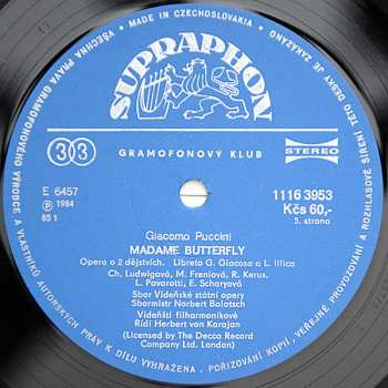 3LP/Dobozkészlet Giacomo Puccini: Madame Butterfly