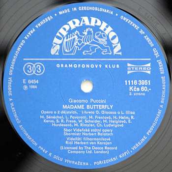 3LP/Dobozkészlet Giacomo Puccini: Madame Butterfly