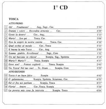 2CD Giacomo Puccini: Tosca, Torino 1960