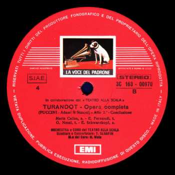 3LP/Dobozkészlet Giacomo Puccini: Turandot