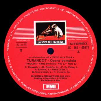 3LP/Dobozkészlet Giacomo Puccini: Turandot