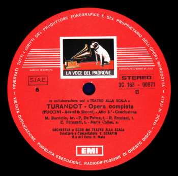 3LP/Dobozkészlet Giacomo Puccini: Turandot