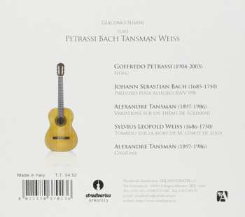 CD Johann Sebastian Bach: Giacomo Susani Plays Petrassi Bach Tansman Weiss