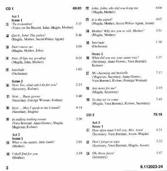 2CD Orchestra Del Teatro Alla Scala: The Consul / Amelia Al Ballo