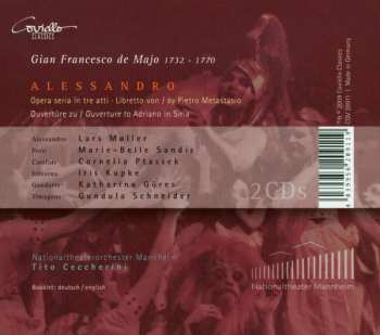2CD/Dobozkészlet Cornelia Ptassek: Alessandro, Opera Seria In Tre Atti