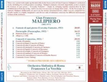 CD Francesco La Vecchia: Fantasie Di Ogni Giorno • Passacaglie • Concerti