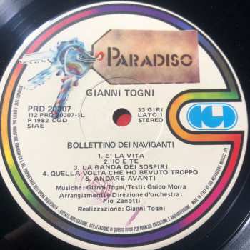 LP Gianni Togni: Bollettino Dei Naviganti