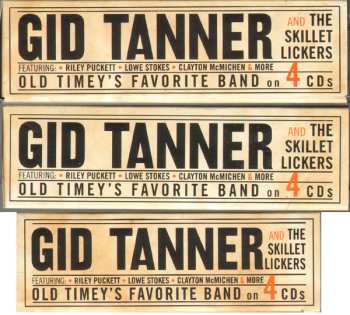 4CD/Dobozkészlet Gid Tanner & His Skillet Lickers: Gid Tanner And The Skillet Lickers