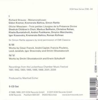 5CD/Dobozkészlet Gidon Kremer: Edition Lockenhaus