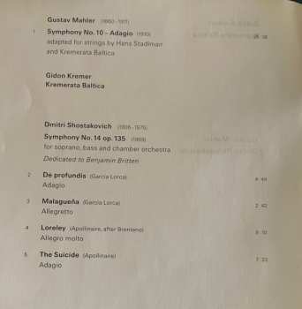 CD Dmitri Shostakovich: Gustav Mahler / Dmitri Shostakovich