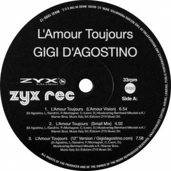LP Gigi D'Agostino: L'Amour Toujours LTD