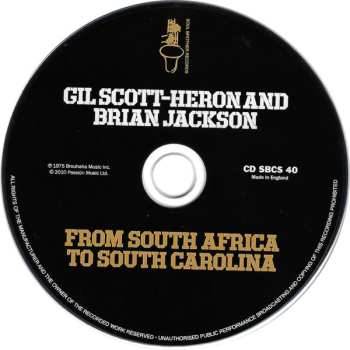 CD Gil Scott-Heron & Brian Jackson: From South Africa To South Carolina