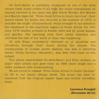 CD Gil Scott-Heron & Brian Jackson: From South Africa To South Carolina