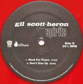 2LP Gil Scott-Heron: Spirits CLR