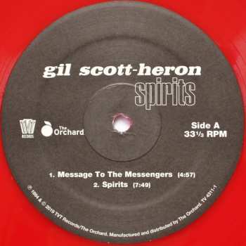 2LP Gil Scott-Heron: Spirits CLR