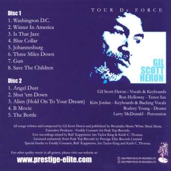 2CD Gil Scott-Heron: Tour De Force