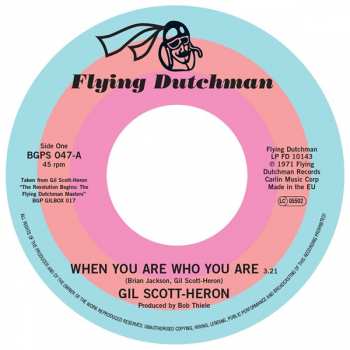 SP Gil Scott-Heron: When You Are Who You Are / Free Will (Alt Take 1)