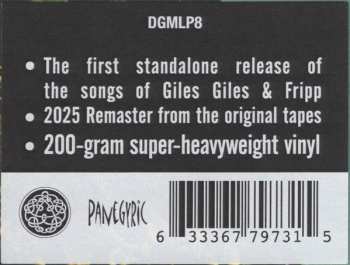 LP Giles, Giles And Fripp: The Cheerful Insanity Of Giles, Giles And Fripp