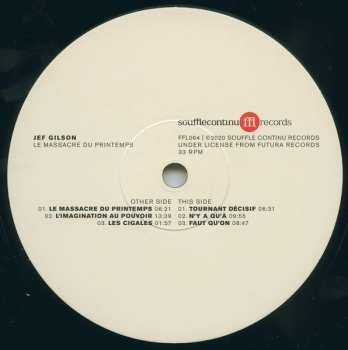 LP Jef Gilson: Le Massacre Du Printemps LTD