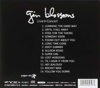 CD Gin Blossoms: Live In Concert