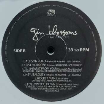 LP Gin Blossoms: Live In Concert CLR