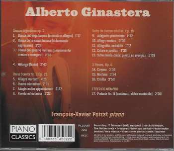 CD Alberto Ginastera: Danzas Argentinas ∙ Piano Sonata 1 ∙ Suite De Danzas Criollas ∙  3 Pieces