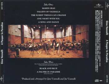 CD Gino Vannelli: A Pauper In Paradise LTD
