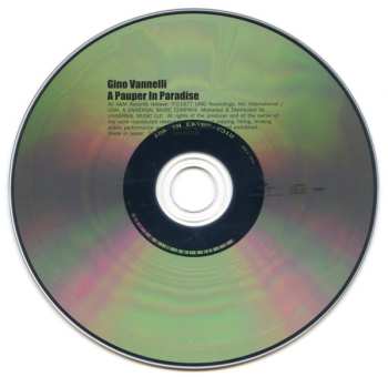 CD Gino Vannelli: A Pauper In Paradise LTD